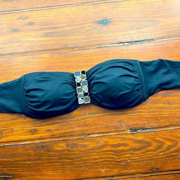 La Blanca tie back strapless bandeau bikini top sz 6 - Picture 1 of 5